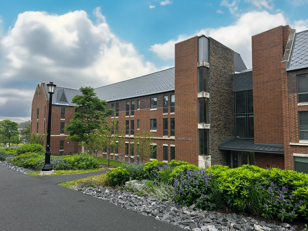 Mews Hall with garden and flowers
